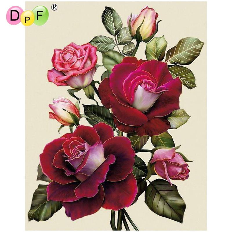 800x800 Red Rose Flowers - Rose Flower Painting