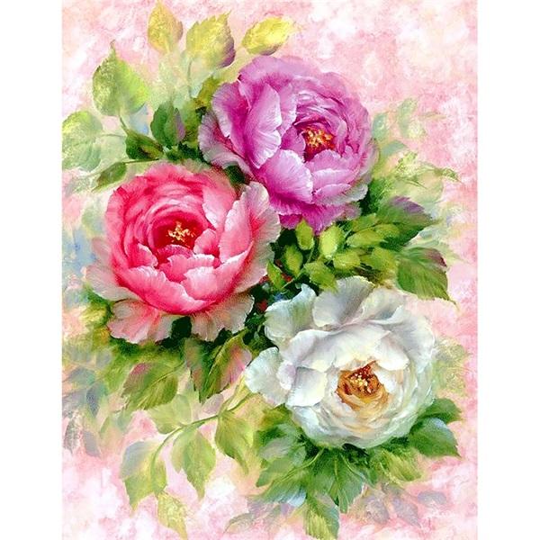 600x600 Rose Flowers Painting - Rose Flower Painting