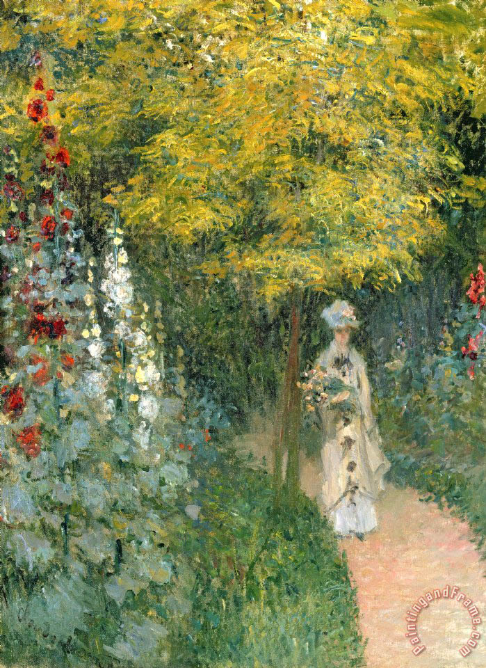 699x960 Claude Monet Rose Garden Painting - Rose Garden Painting