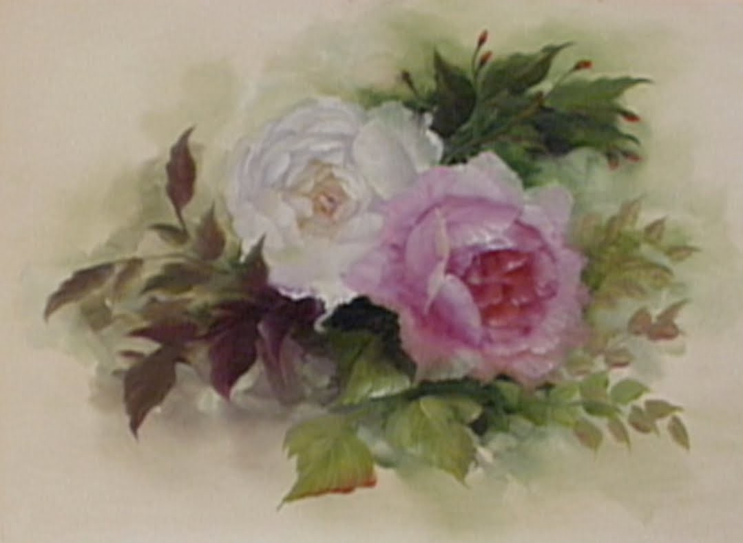 1079x789 The Beauty Of Oil Painting Series 1, Episode 5 English Roses - Rose Oil Painting