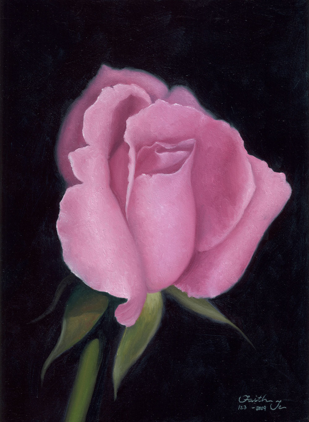 Painted rose. Роза красками. Розы акрилом. Крупные цветы пастелью. Цветы пастелью на черном фоне.