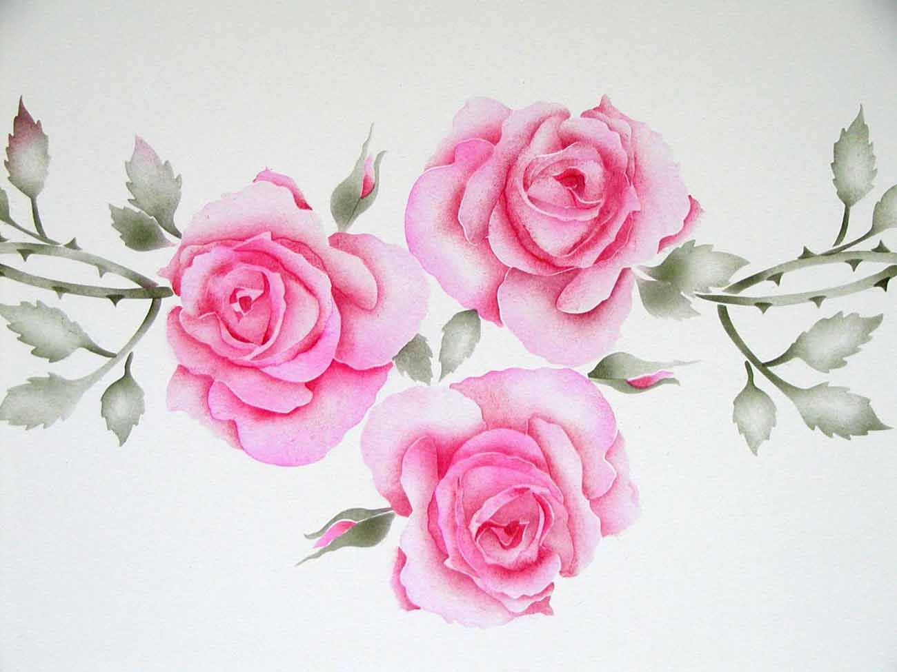 1300x975 Rose Painting Hd Wallpapers Mario Wallpapers - Rose Painting Images