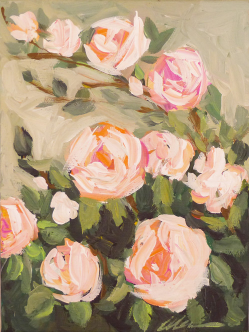 498x664 Sweet Roses - Rose Painting Images