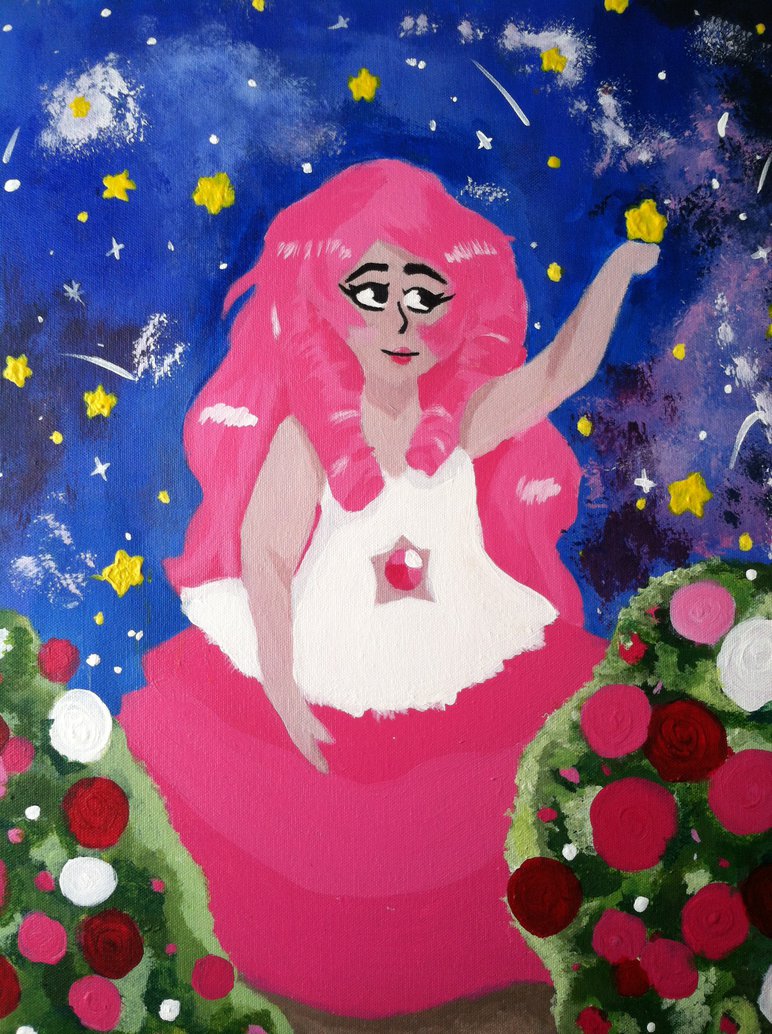772x1034 Rose Quartz Painting By Infinityrise1 - Rose Quartz Painting