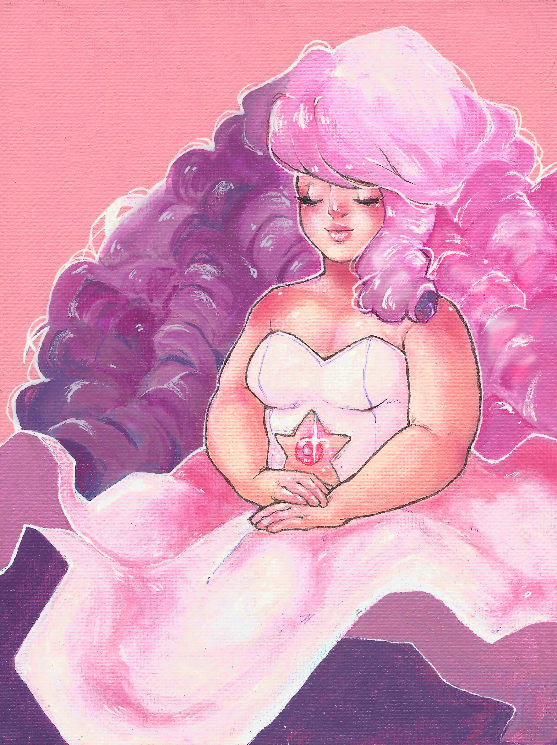 1773x2370 Rose Quartz Print Taj Devon Online Store Powered By Storenvy - Rose Quartz Painting