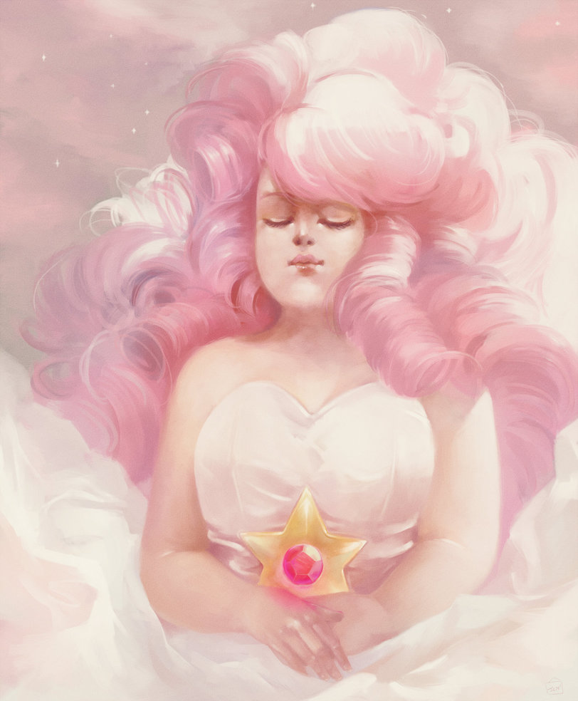 812x984 Rose Quartz By Jcm2 - Rose Quartz Painting