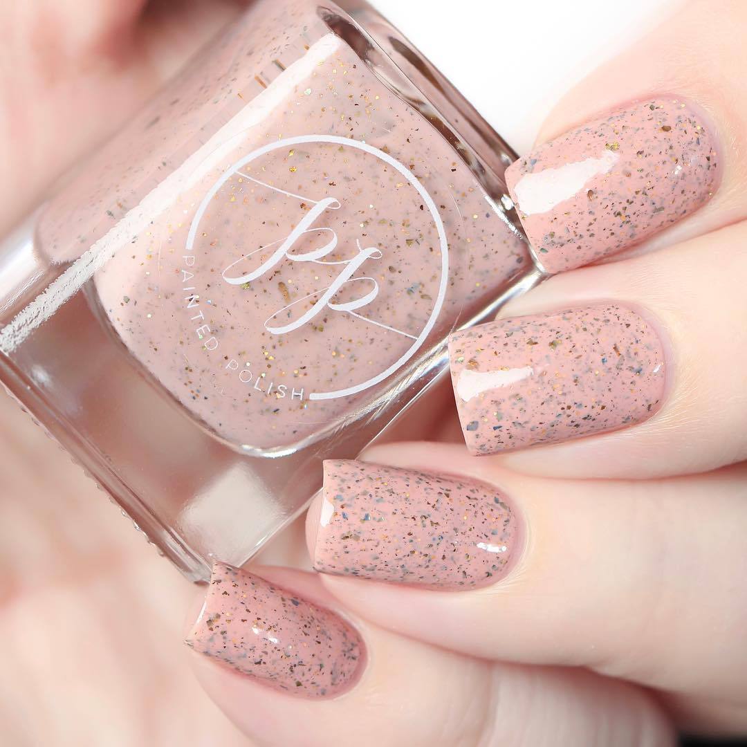 1080x1080 Painted Polish - Rose Quartz Painting