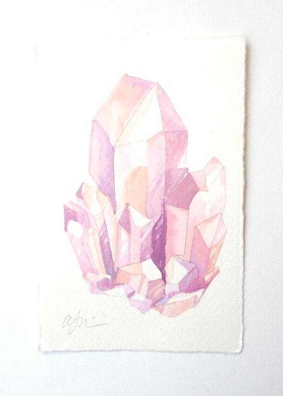 570x798 Rose Quartz Painting Art Artist Home Improvement Stores Near Me - Rose Quartz Painting