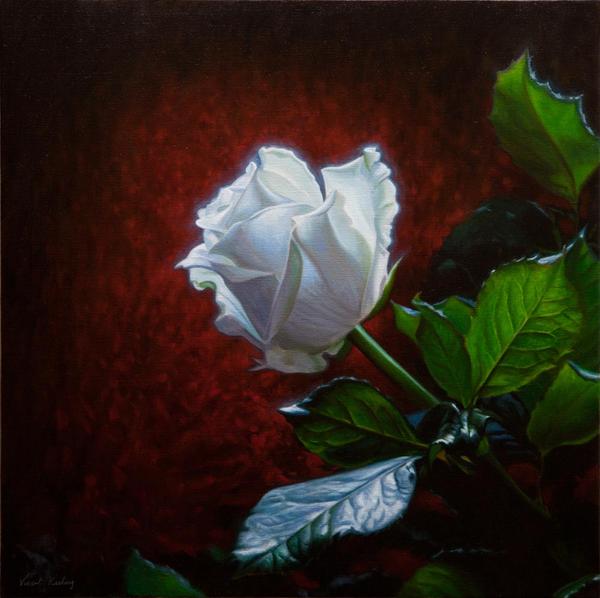 Rose White Painting