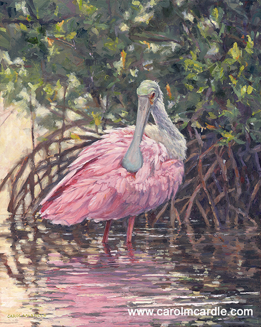 512x640 Roseate Spoonbill Paintings - Roseate Spoonbill Painting