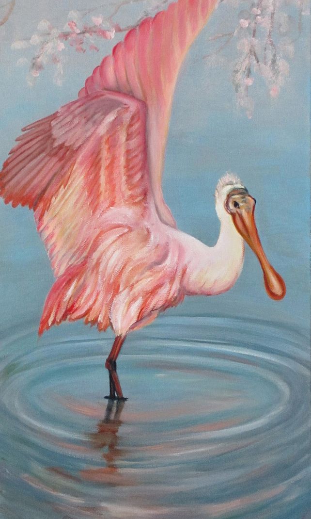 642x1070 Mouse Over Image To Zoom Have One To Sell Sell It Yourself - Roseate Spoonbill Painting