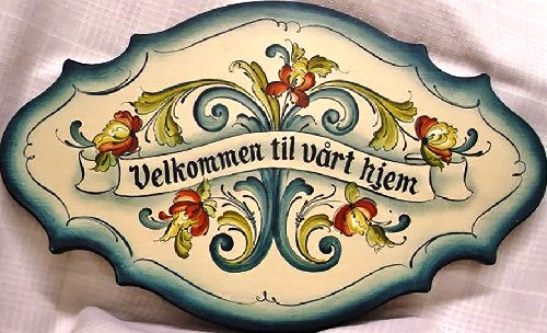 500x304 Traditional Norwegian Painting Rosemaling (6) - Rosemaling Painting