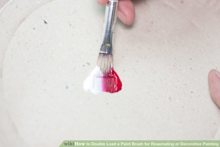 728x485 How To Double Load A Paint Brush For Rosemaling Or Decorative Painting - Rosemaling Painting
