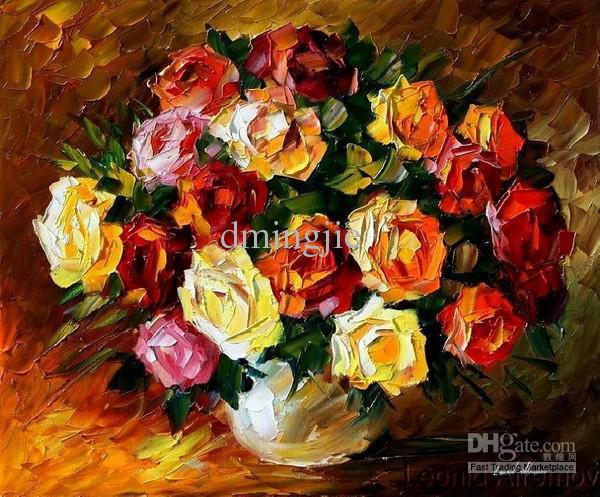 Roses In A Vase Painting