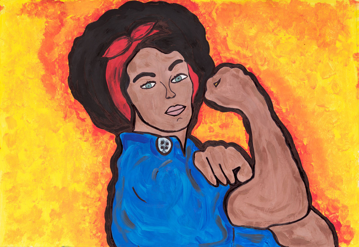 1500x1031 The New Rosie The Riveter - Rosie The Riveter Original Painting