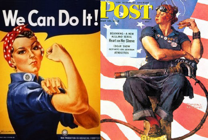 719x485 The Original Rosie The Riveter John Daniel Begg - Rosie The Riveter Original Painting