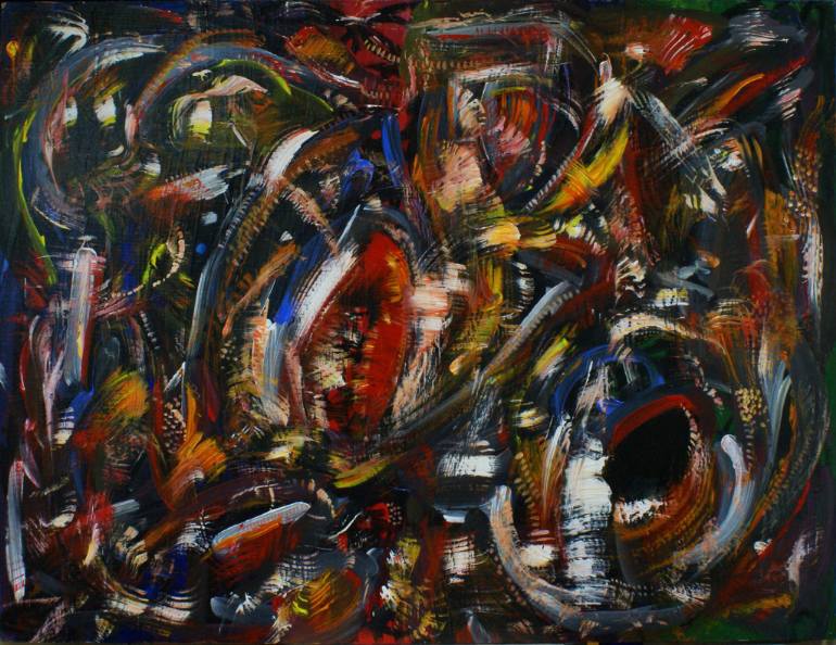 770x594 Saatchi Art African Dance Painting By Silvia Rossi - Rossi Painting