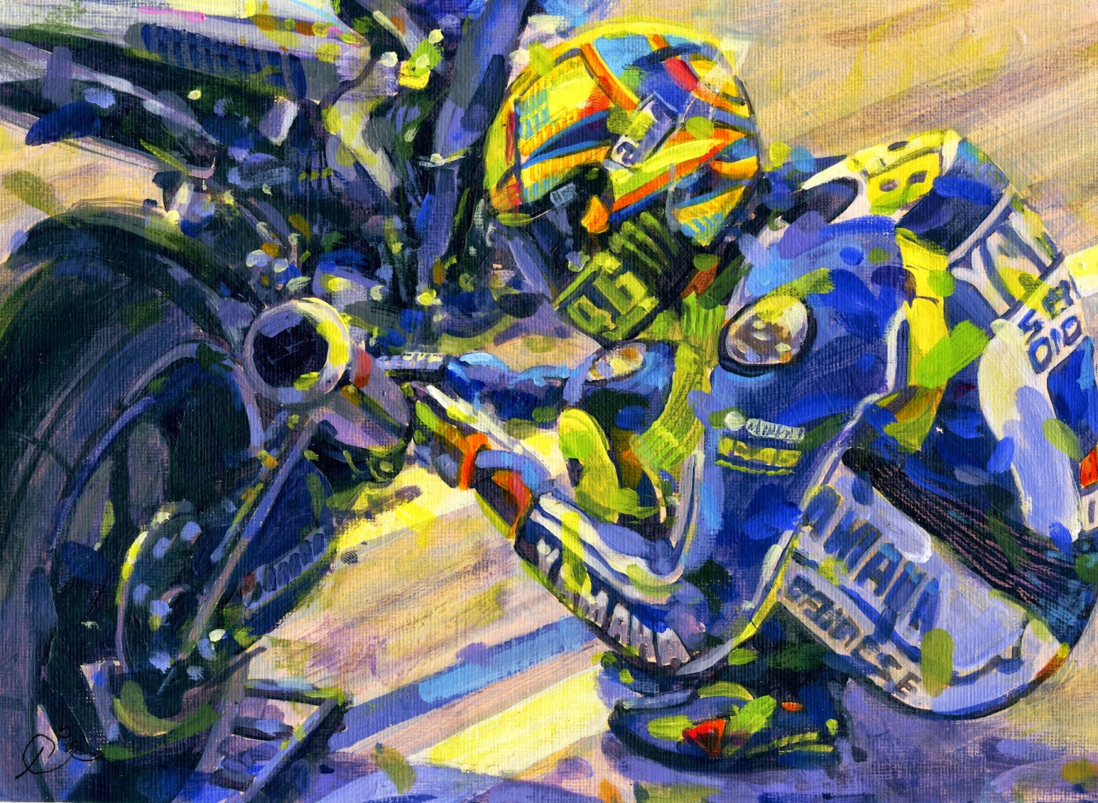 1600x1170 Car A Day Valentino Rossi - Rossi Painting