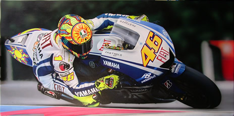 464x231 Motogp Rider Valentino Rossi Painting - Rossi Painting