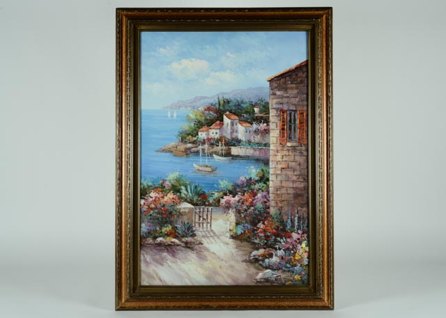 640x457 Rossini Original Oil On Canvas With Frame Ebth - Rossini Oil Painting