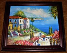 225x179 Rossini Vintage Canvas Oil Original Painting Italian Signed - Rossini Oil Painting