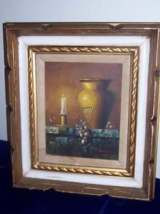 225x300 Vintage Signed Rossini Chamber Candle Stick Holder Grapes Vase Urn - Rossini Painting