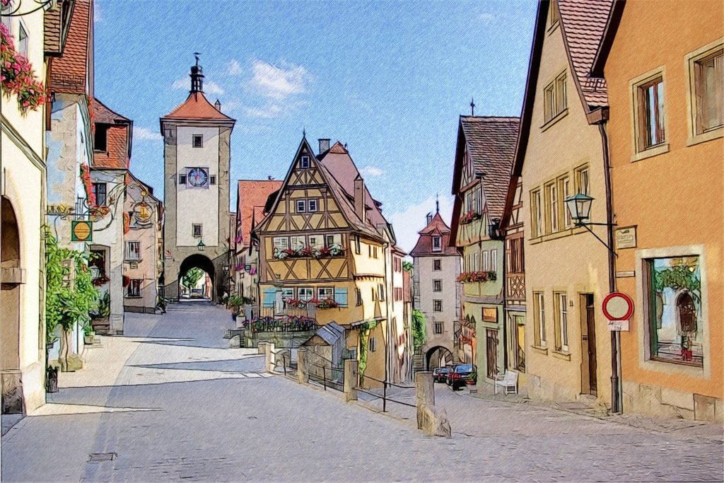 Rothenburg Painting at PaintingValley.com | Explore collection of ...