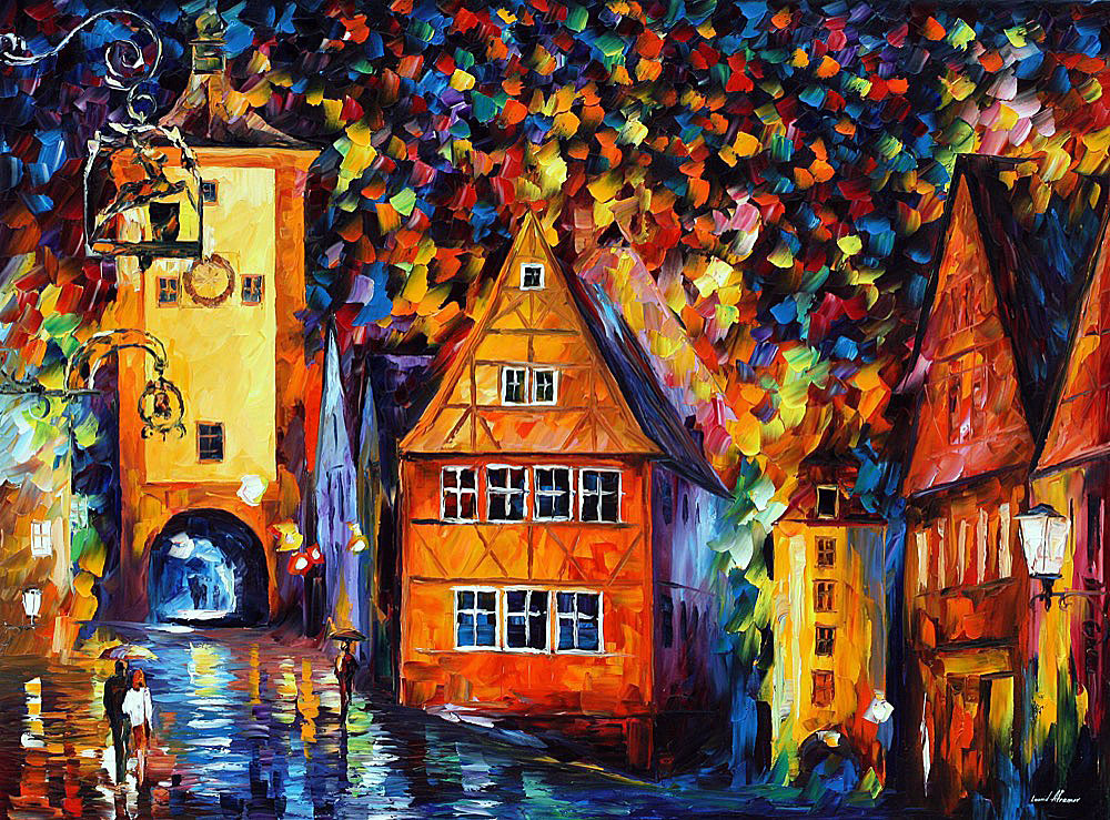 1000x739 Germany - Rothenburg Painting