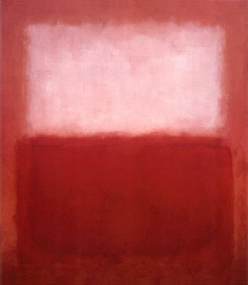 512x588 Mark Rothko White Over Red Painting Framed Paintings For Sale - Rothko Painting