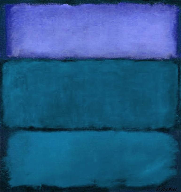 770x814 Saatchi Art Blues Purple Homage To Rothko Painting By Barry Sack - Rothko Painting