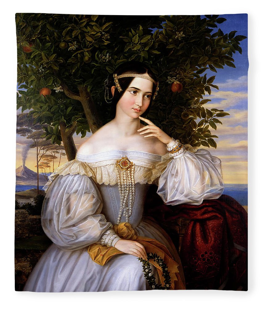 860x1000 Marriage Portrait Of Charlotte De Rothschild Fleece Blanket - Rothschild Painting