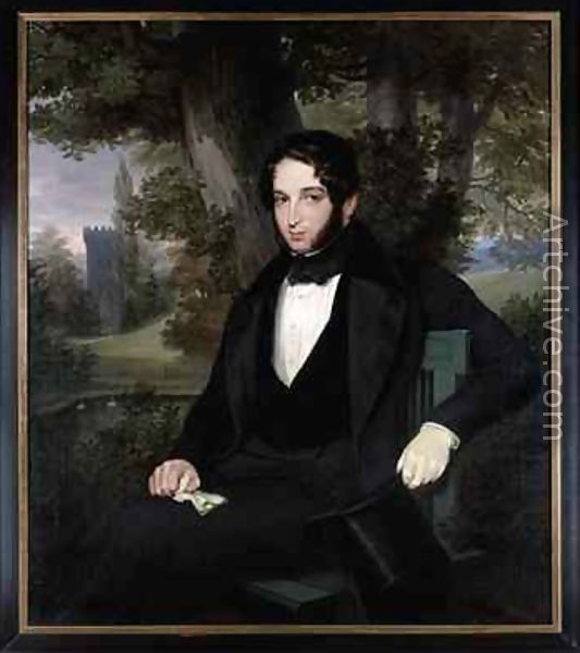 533x600 Marriage Portrait Of Lionel Nathan Rothschild 1836 Reproduction By - Rothschild Painting