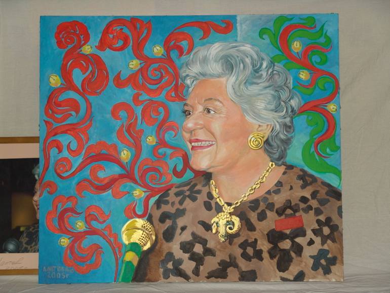 770x578 Saatchi Art Portrait Of Baroness Philippine De Rothschild - Rothschild Painting