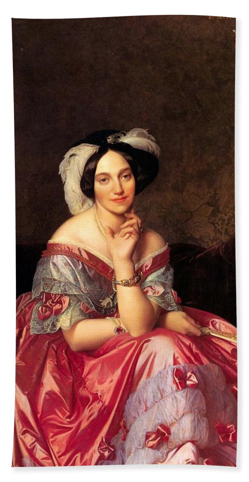 500x967 Baroness James De Rothschild Beach Sheet For Sale By Jean Auguste - Rothschild Painting