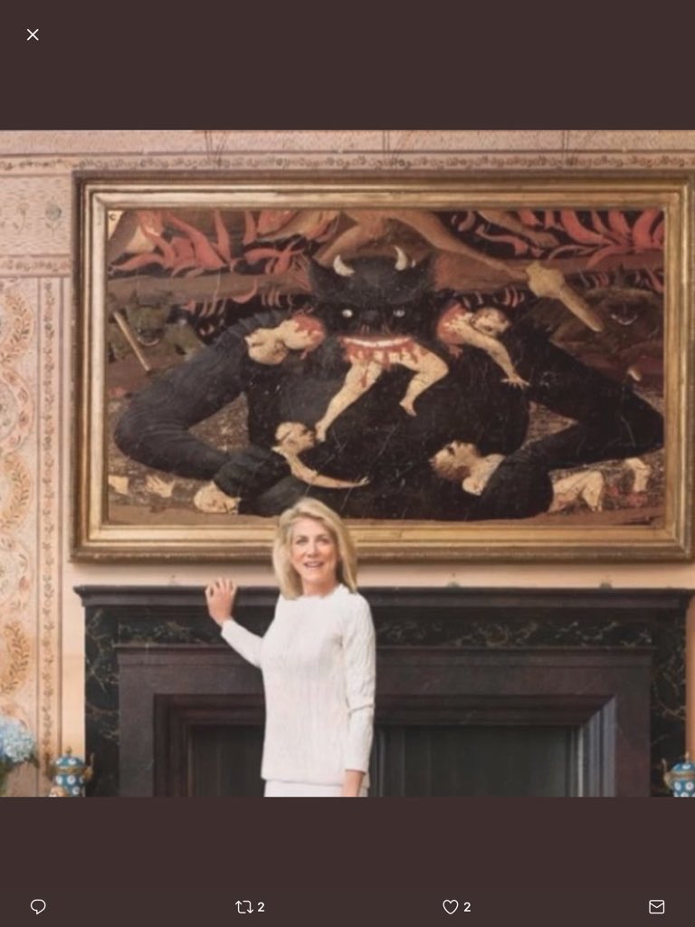 768x1024 Carolyn Limaco On Twitter Confirmed. The Demonic Art Behind Lynn - Rothschild Painting