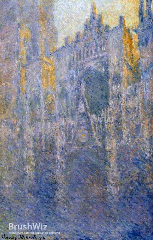 511x800 Rouen Cathedral, The Portal, Morning Fog By Claude Monet - Rouen Cathedral Painting