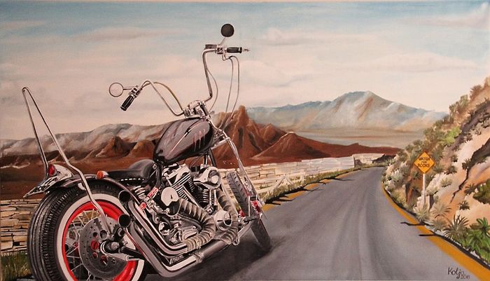 Route 66 Painting at PaintingValley.com | Explore collection of Route ...