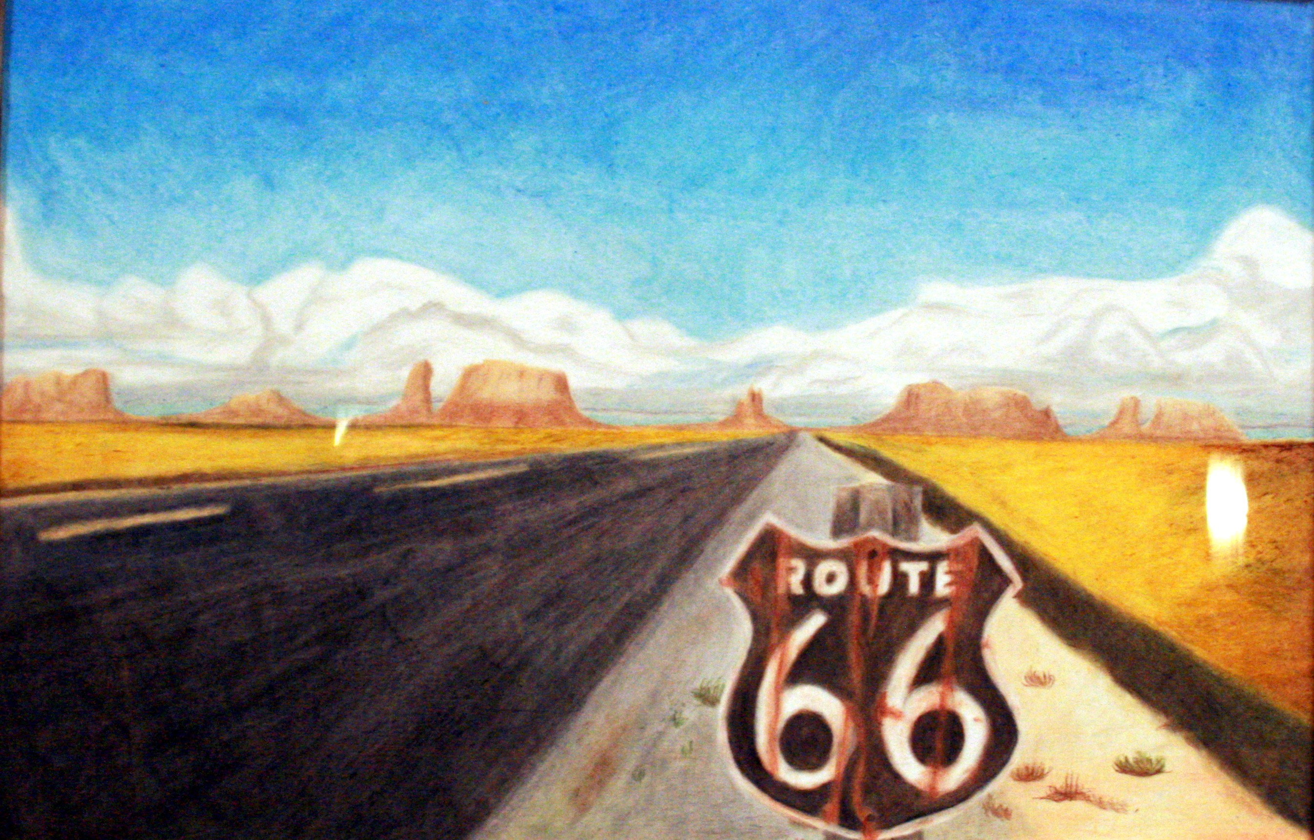 2691x1722 Jacob Jackson - Route 66 Painting