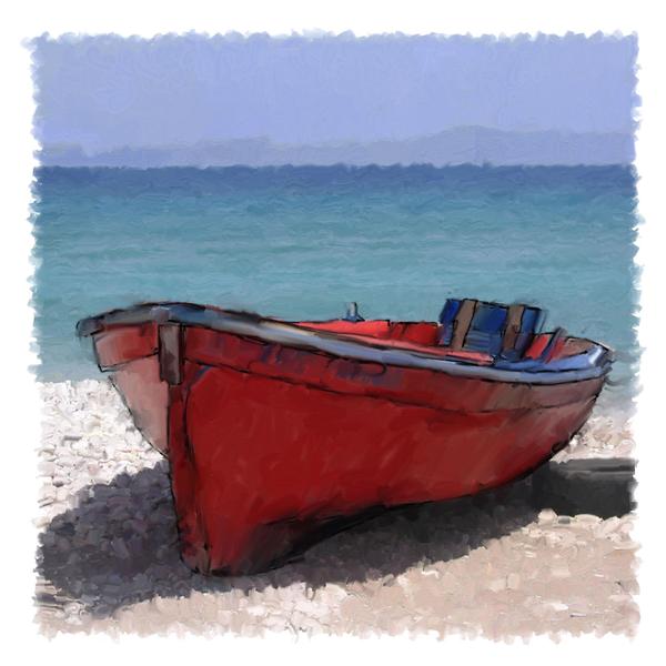 Rowboat Painting