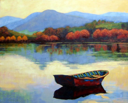 500x401 Sold Paintings Still Boat - Rowboat Painting