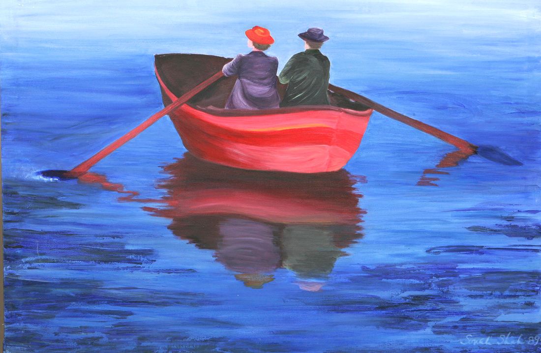 1100x718 - Rowboat Painting