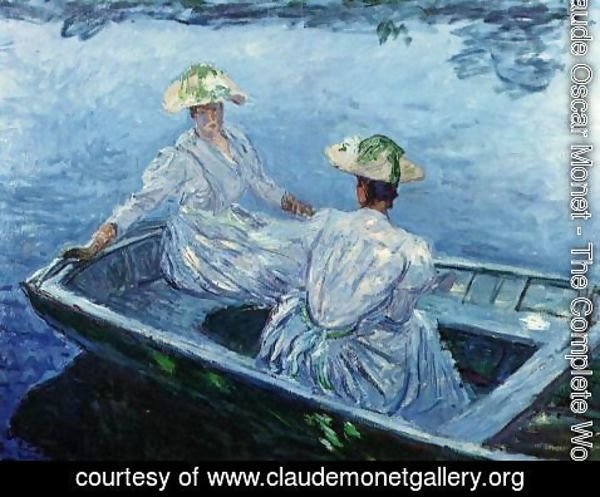 600x497 Claude Oscar Monet - Rowboat Painting