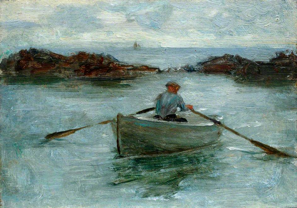 944x663 Filehenry Scott Tuke - Rowing Boat Painting