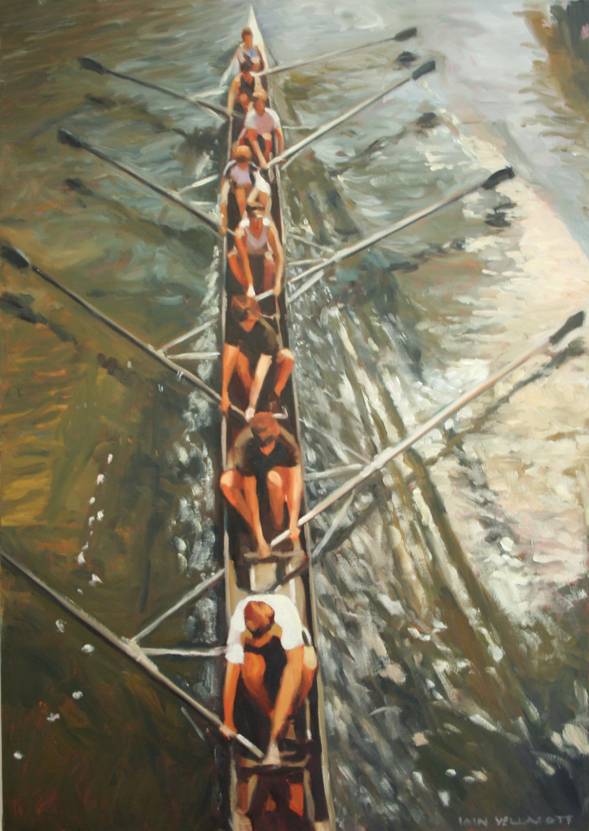 2004x2826 Rowing Painting Painting Inoils - Rowing Painting