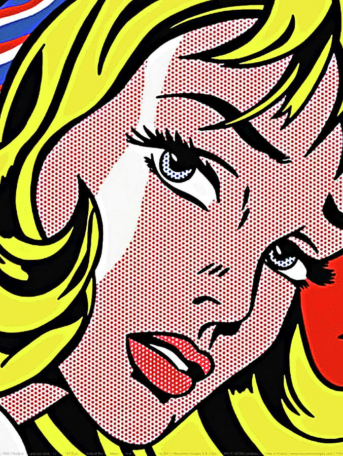 676x900 Pop Art Blond Woman, Roy Lichtenstein Painting By Long Shot - Roy Lichtenstein Painting