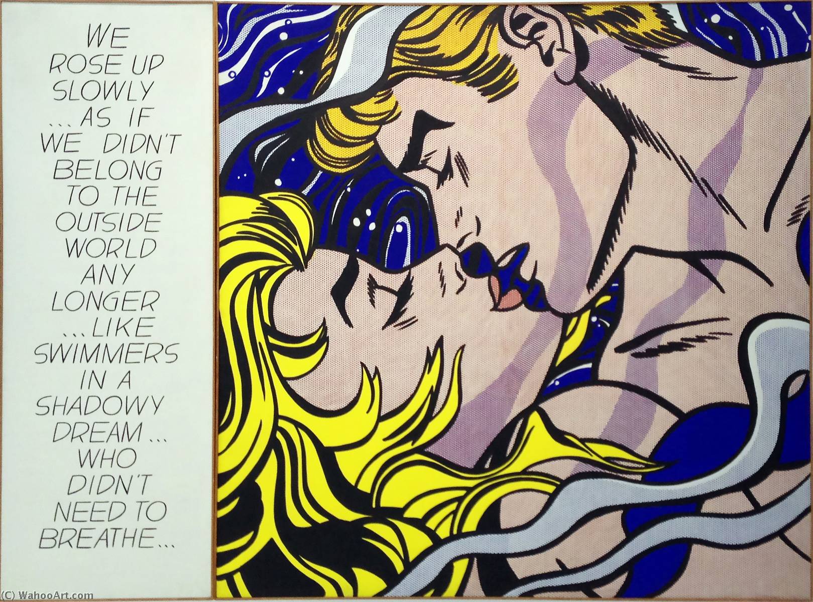 1619x1200 We Rose Up Slowly By Roy Lichtenstein - Roy Lichtenstein Painting