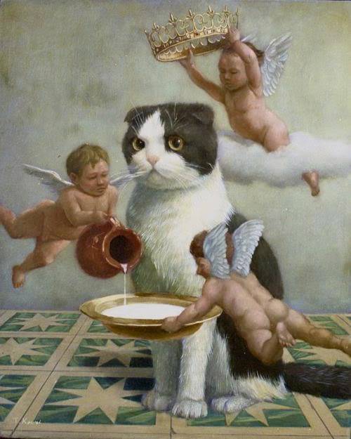 500x625 My Shimoda Royal Kittens - Royal Cat Painting