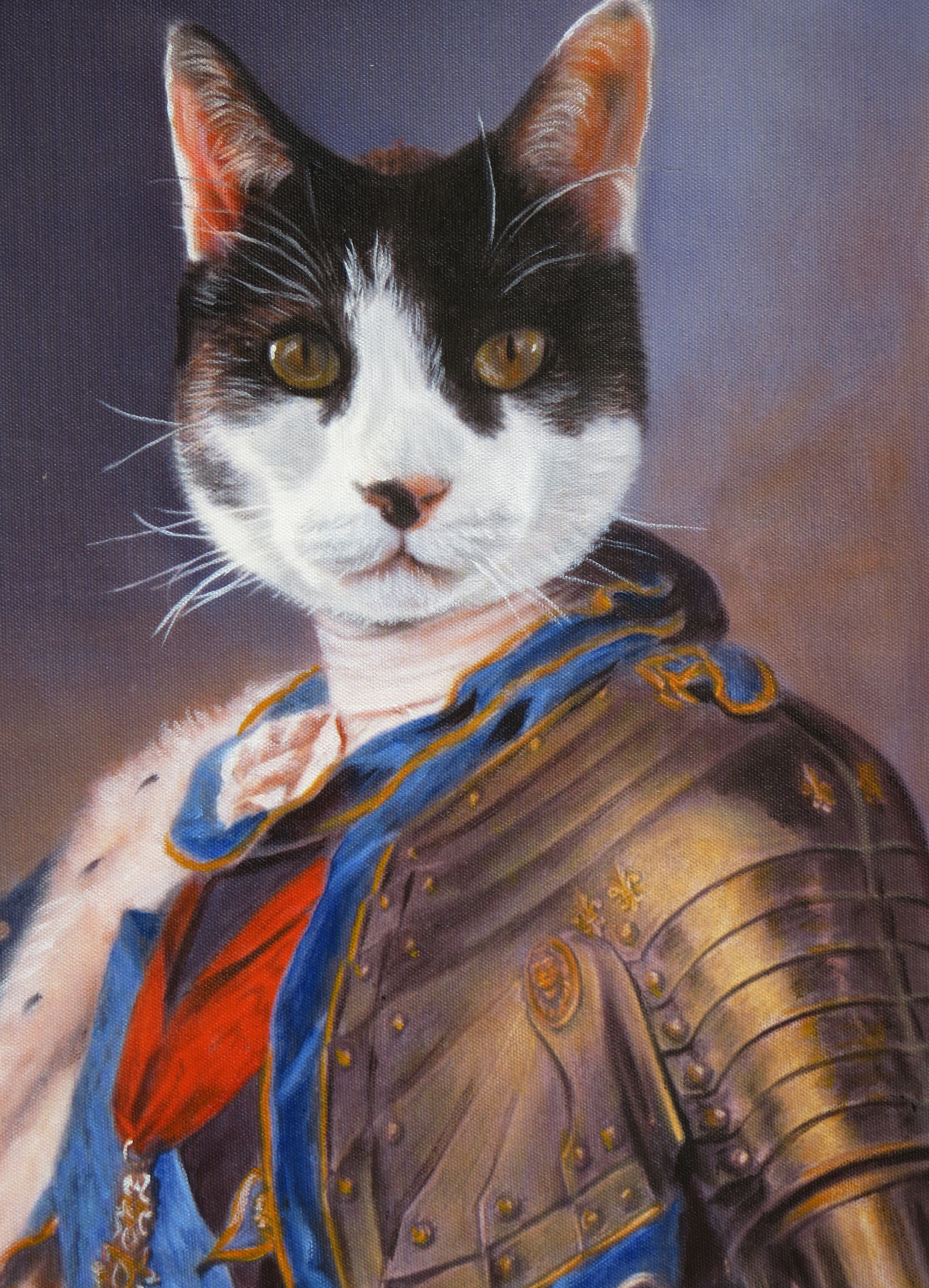 2540x3522 The Monarch Kingly Pet Painting Template From Splendid Beast - Royal Cat Painting
