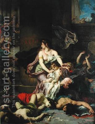 307x400 Joash Saved From The Massacre Of The Royal Family Henri Leopold - Royal Family Painting