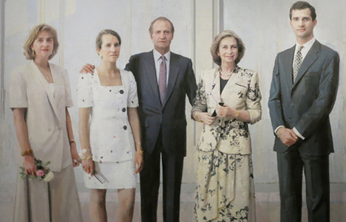 500x321 Antonio Family Of Juan Carlos I, Exhibited For The First Time - Royal Family Painting